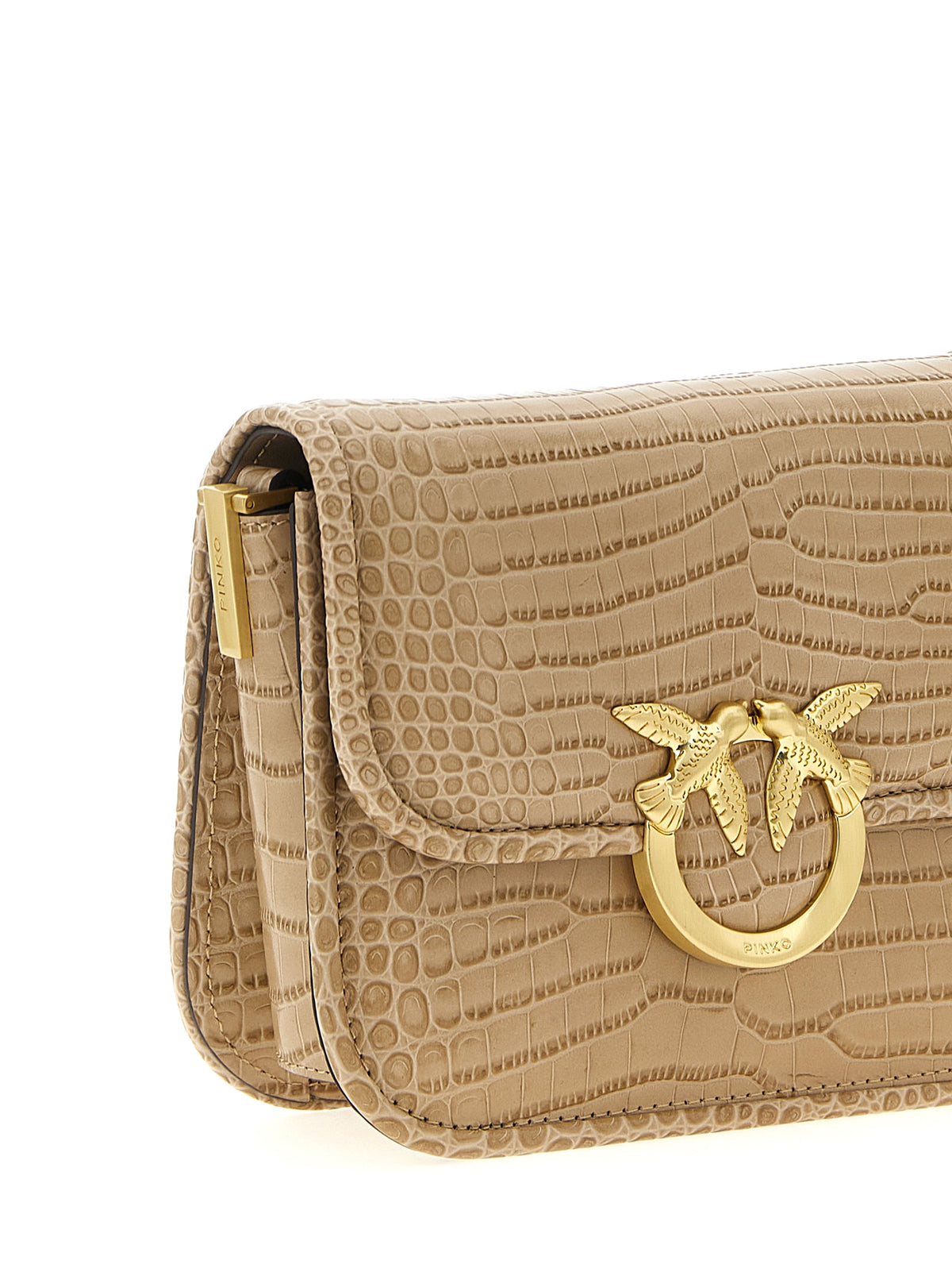 PINKO Beige Ziegenleder Shoulder Bag – Produktansicht 3 | Arca Lucia