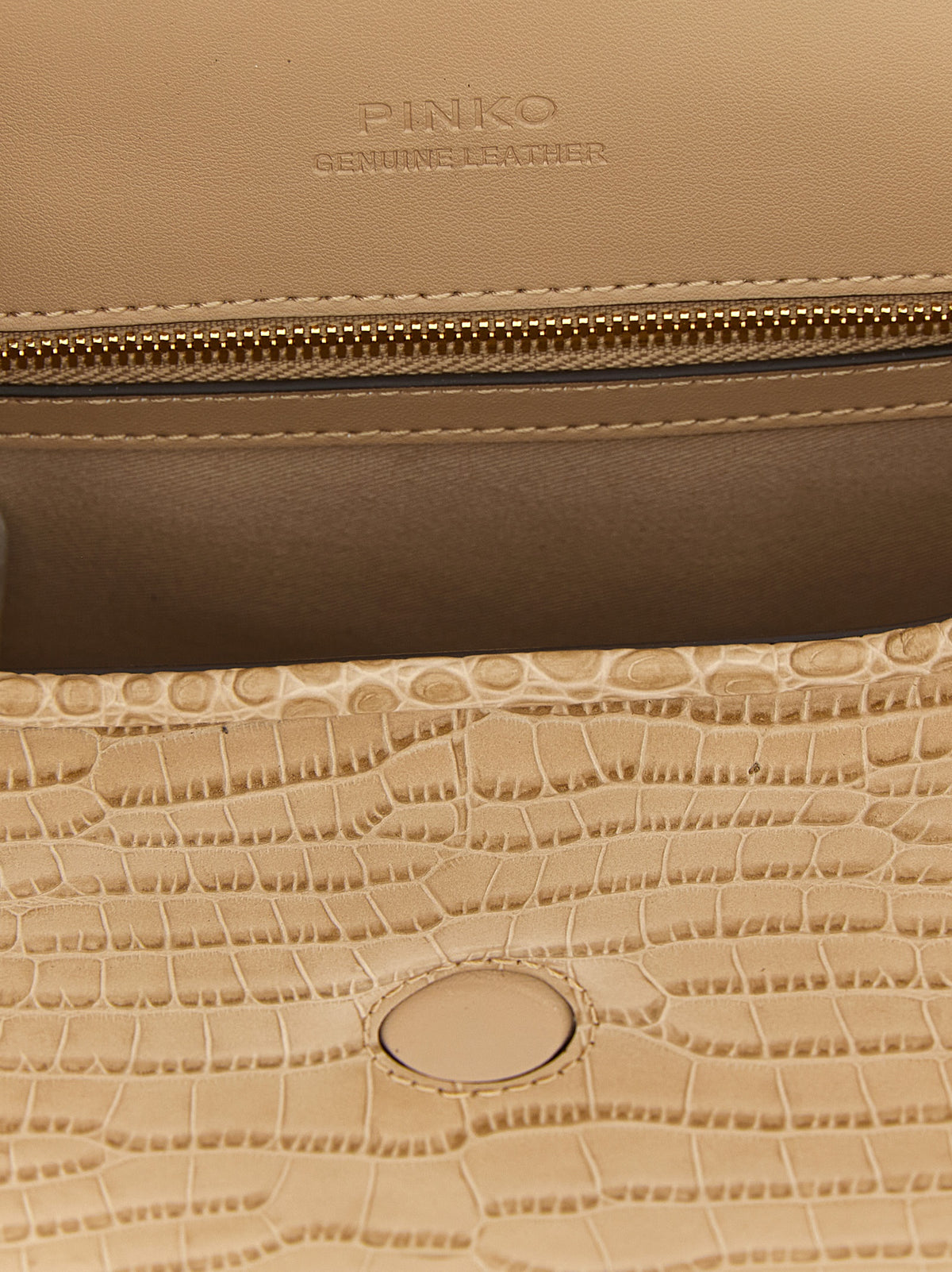 PINKO Beige Ziegenleder Shoulder Bag – Produktansicht 4 | Arca Lucia