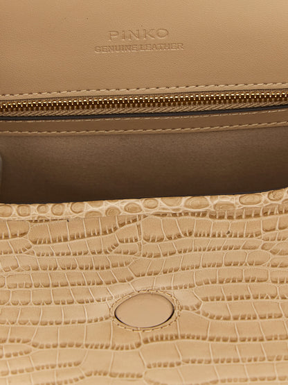 PINKO Beige Ziegenleder Shoulder Bag – Produktansicht 4 | Arca Lucia