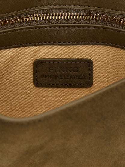 PINKO Zweifarbige Schultertasche aus Kalbsleder – Produktansicht 4 | Arca Lucia
