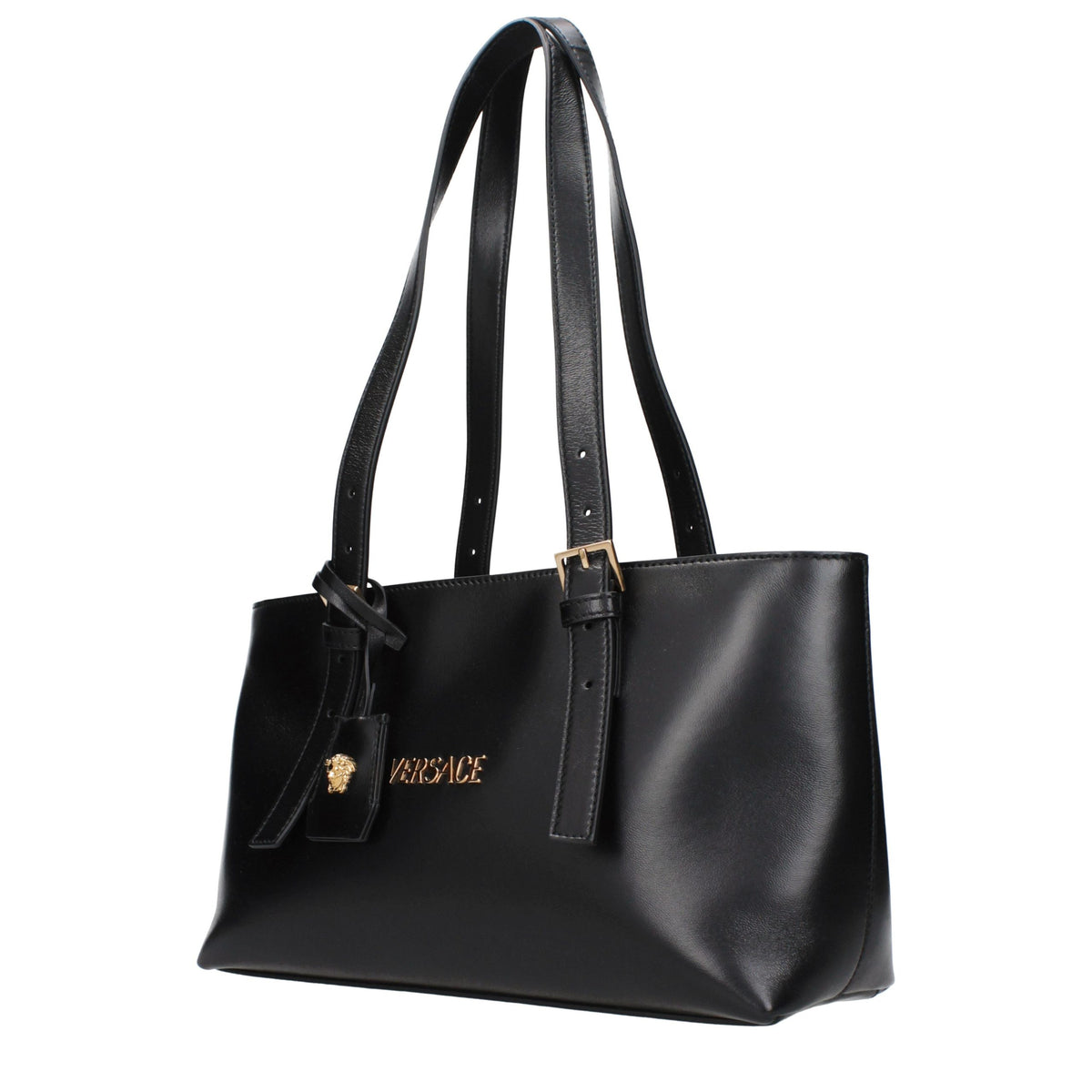 Versace Schwarze Leder Umhängetasche – Produktansicht 2 | Arca Lucia