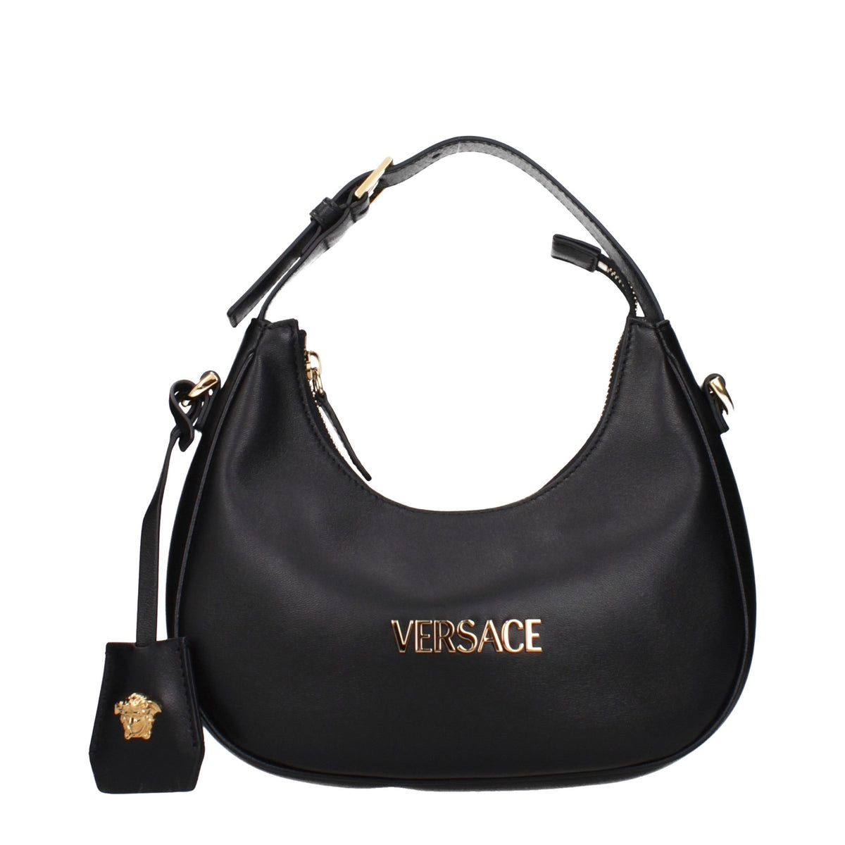 Versace Schwarze Lederhandtasche – Produktansicht 1 | Arca Lucia