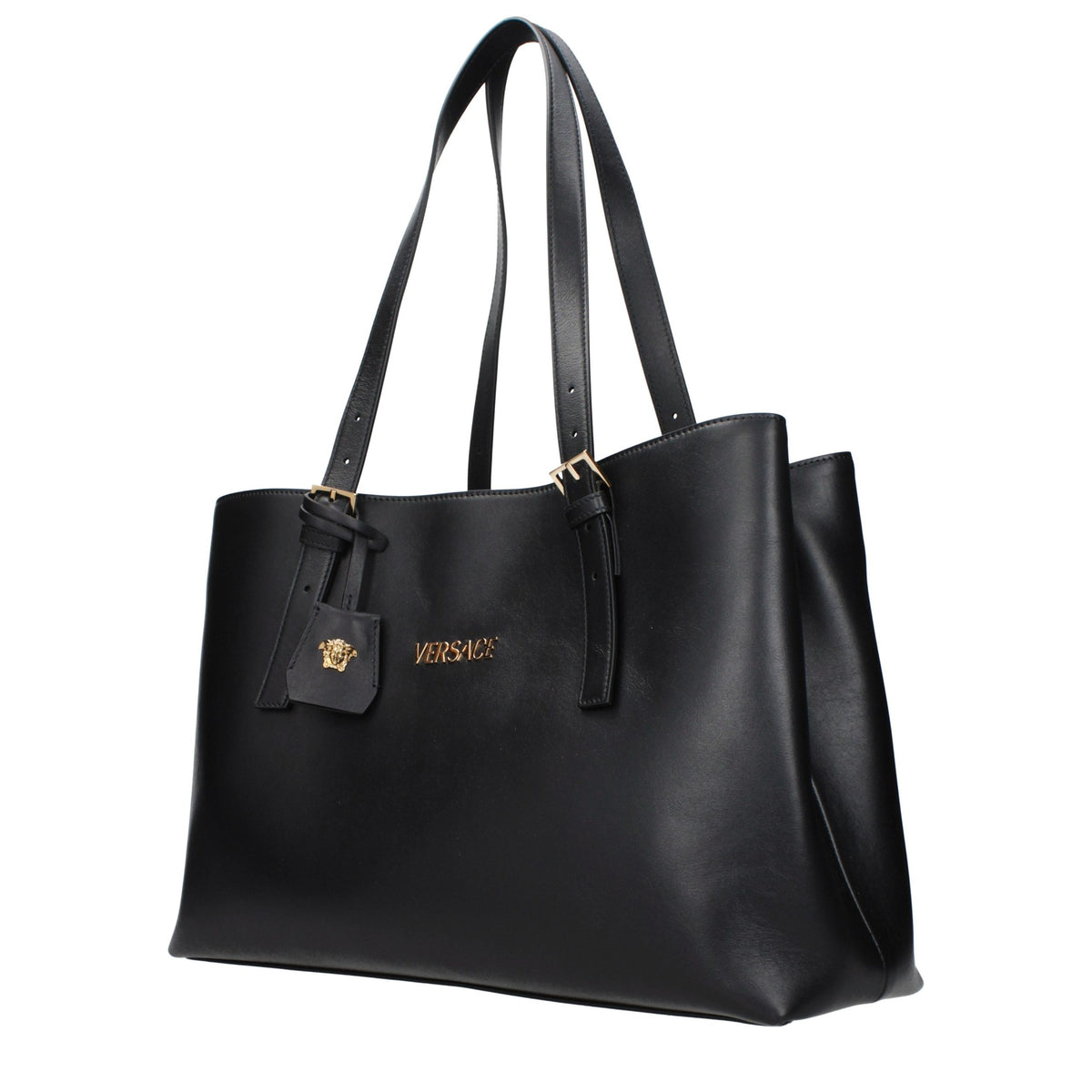 Versace Schwarze Leder Umhängetasche – Produktansicht 2 | Arca Lucia