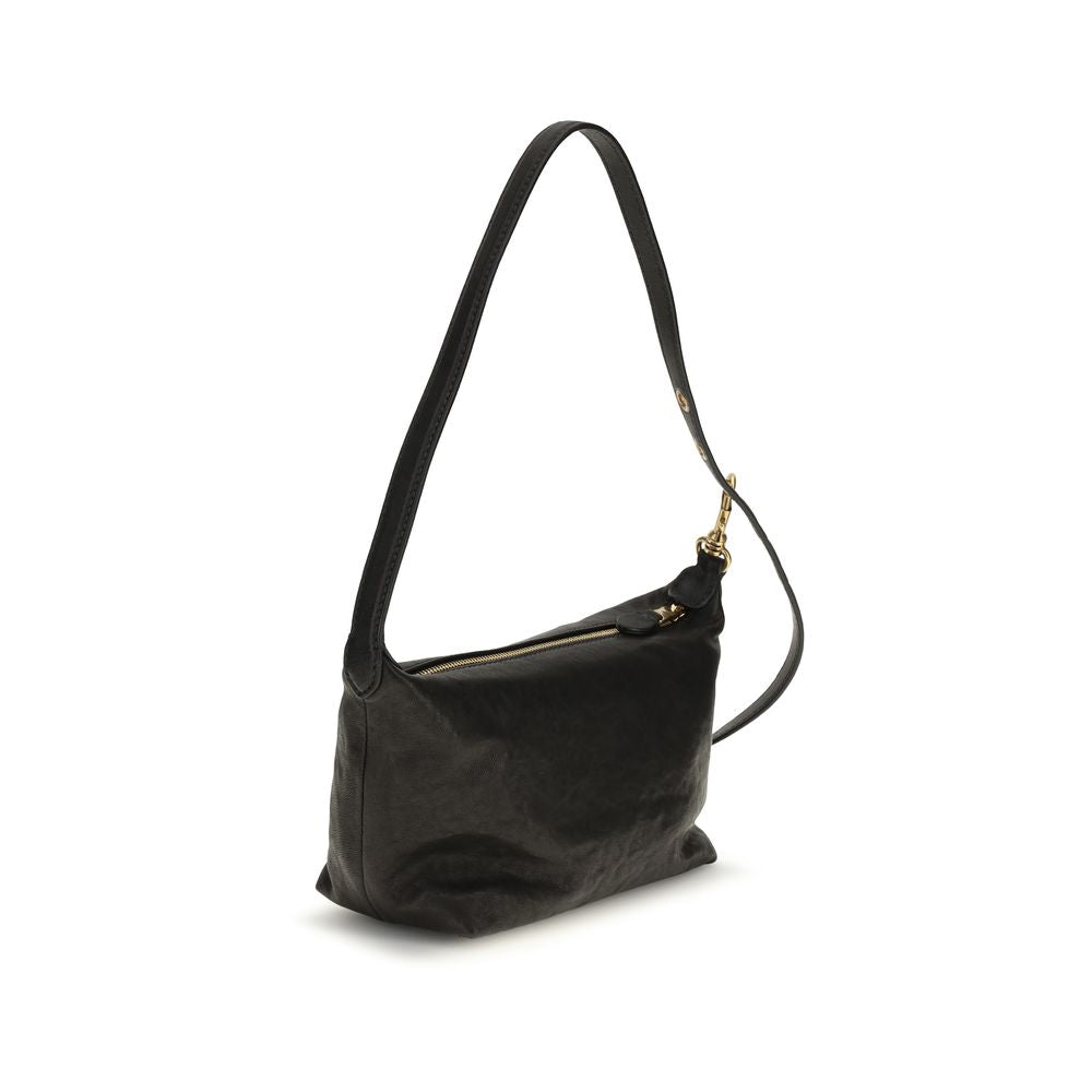 Miu Miu Schwarze Schultertasche aus Wildleder – Produktansicht 3 | Arca Lucia