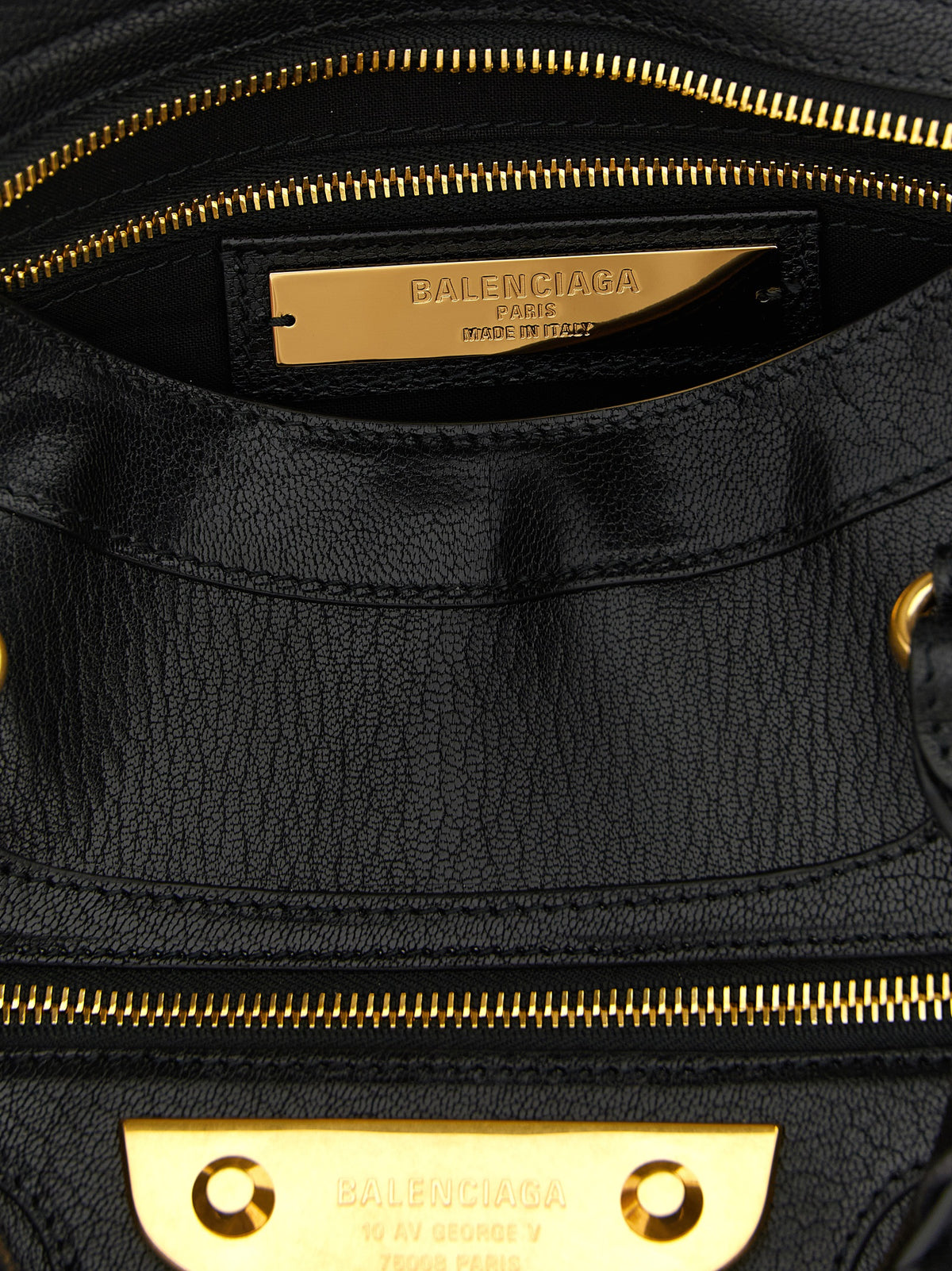 Balenciaga Borsa Le City Uptown nera in pelle di capra