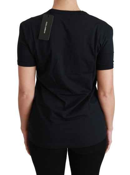 Dolce & Gabbana Blue Women's Cotton T-Shirt