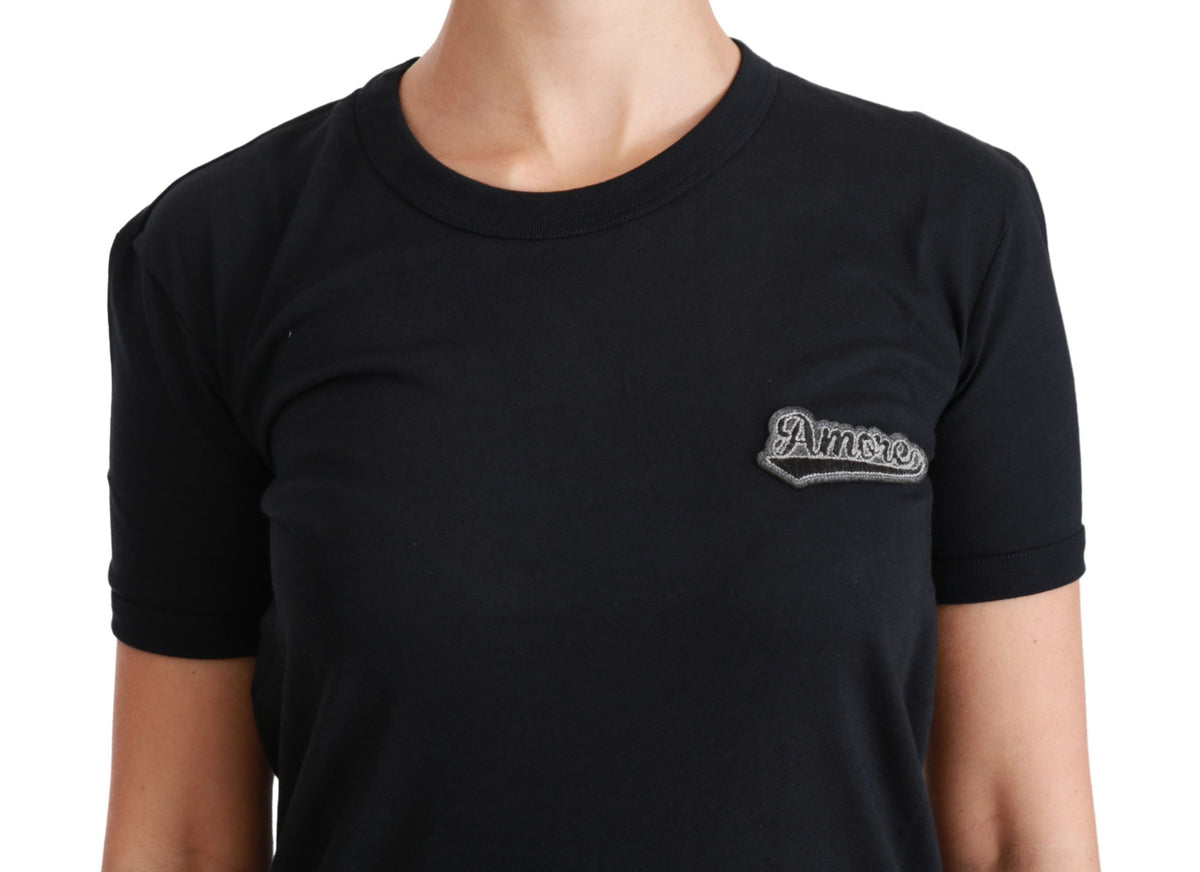 Dolce & Gabbana Blue Women's Cotton T-Shirt