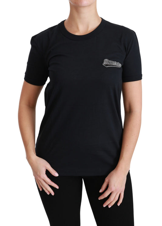 Dolce & Gabbana T-shirt da donna Blu in Cotone