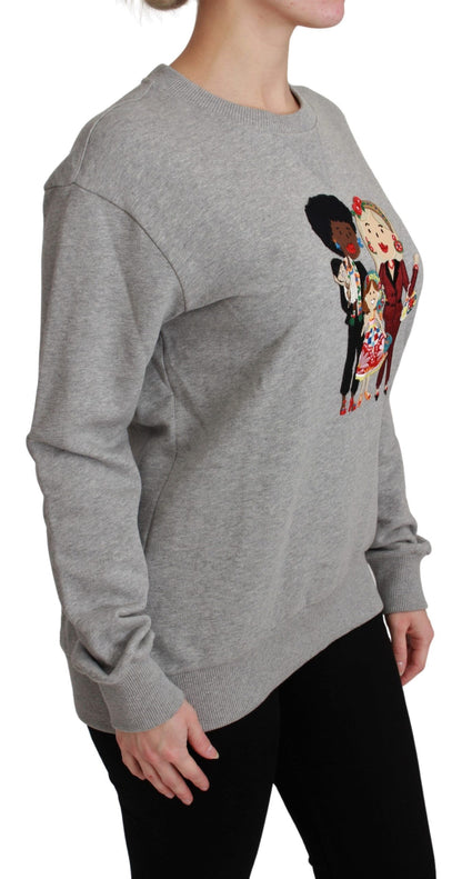 Dolce & Gabbana Grauer Baumwollpullover #dgfamily