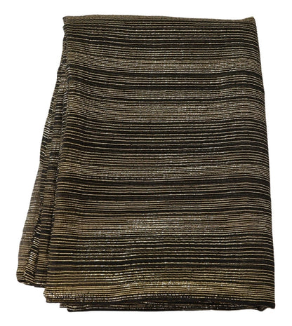 Dolce & Gabbana Metallic Gold Seiden-Stretch-Schal Wickelschal