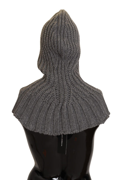 Dolce & Gabbana Grau 100% Kaschmir gestrickt Wrap One Size Schal