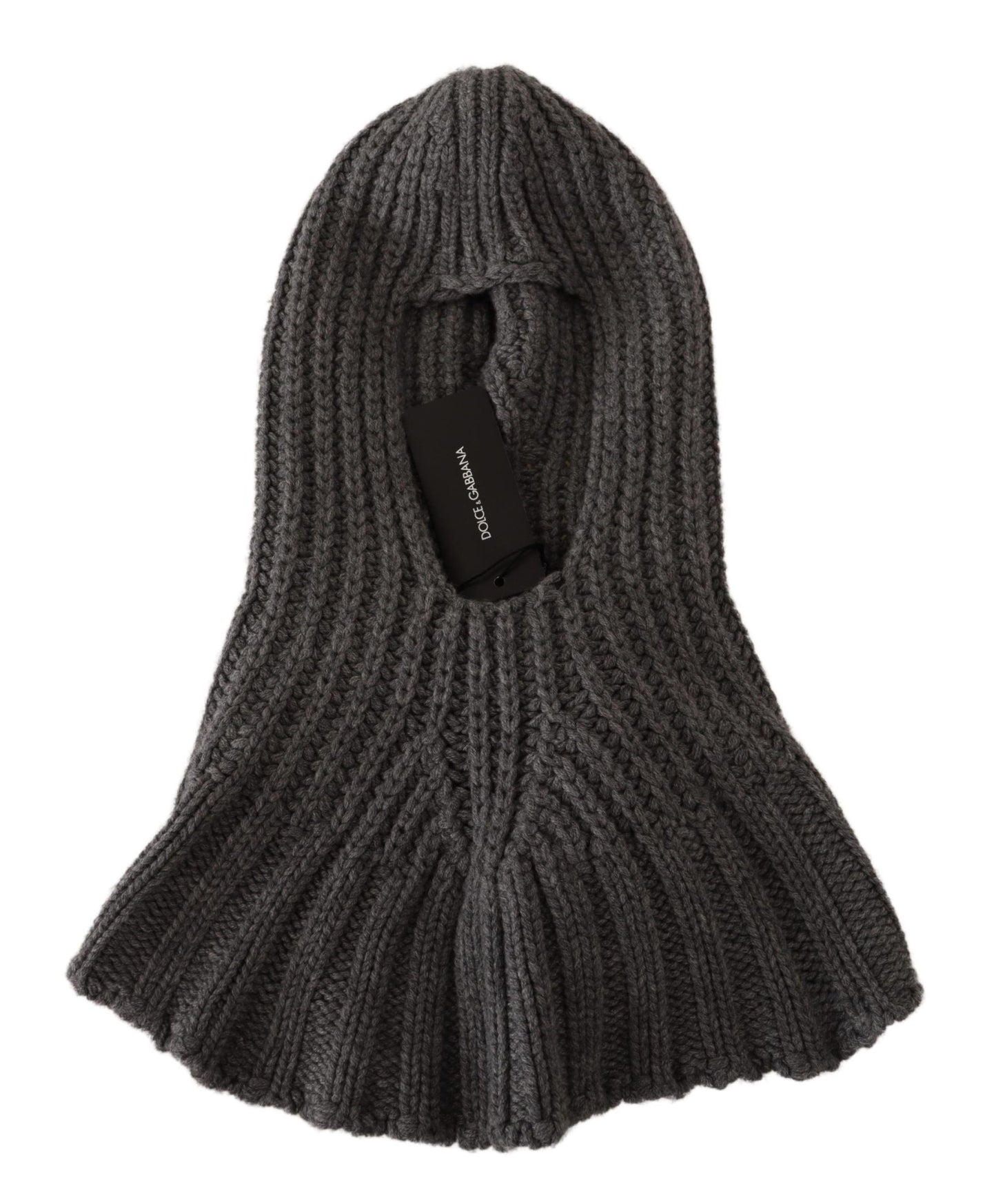 Dolce & Gabbana Grau 100% Kaschmir gestrickt Wrap One Size Schal