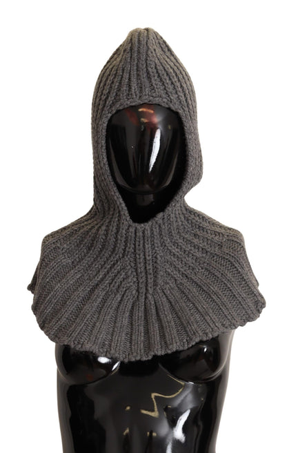 Dolce & Gabbana Grau 100% Kaschmir gestrickt Wrap One Size Schal