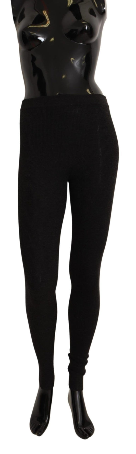 Dolce & Gabbana Graue Kaschmirstrumpfhose Strümpfe Strumpfhosen Socken