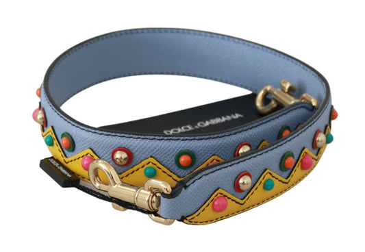 Dolce & Gabbana Blaue Handtasche Accessoire Schulterriemen Leder
