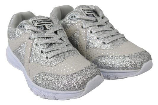 Plein Sport Schicke Silver Runner Jasmines Turnschuhe – Produktansicht 1 | Arca Lucia