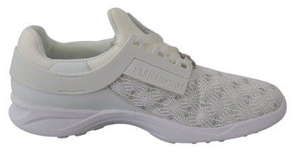 Plein Sport Glatte weiße Runner Beth Sport Turnschuhe – Produktansicht 2 | Arca Lucia
