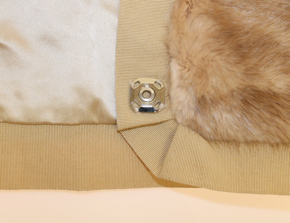 Dolce & Gabbana Beige MINK Pelzschal Foulard Neck Wrap