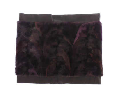Dolce & Gabbana Lila MINK Pelzschal Foulard Neck Wrap