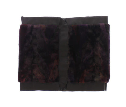 Dolce & Gabbana Lila MINK Pelzschal Foulard Neck Wrap