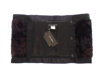 Dolce & Gabbana Lila MINK Pelzschal Foulard Neck Wrap