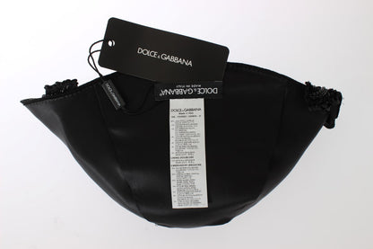 Dolce & Gabbana Schwarz Kristall Gold Kirschen Brosche Hut