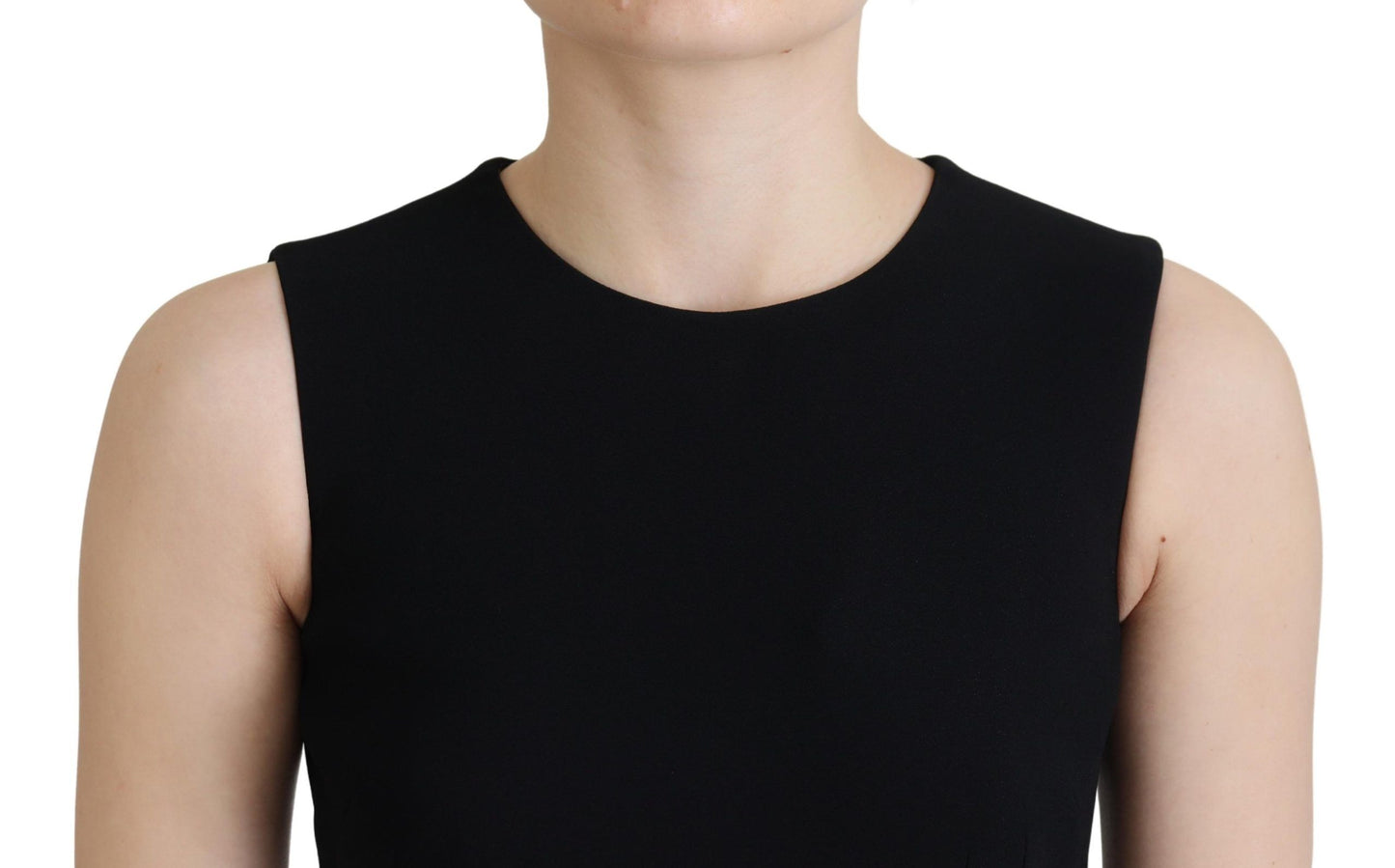Dolce & Gabbana Schwarzes Kleid Etuikleid aus Viskose