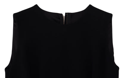 Dolce & Gabbana Schwarzes Kleid Etuikleid aus Viskose