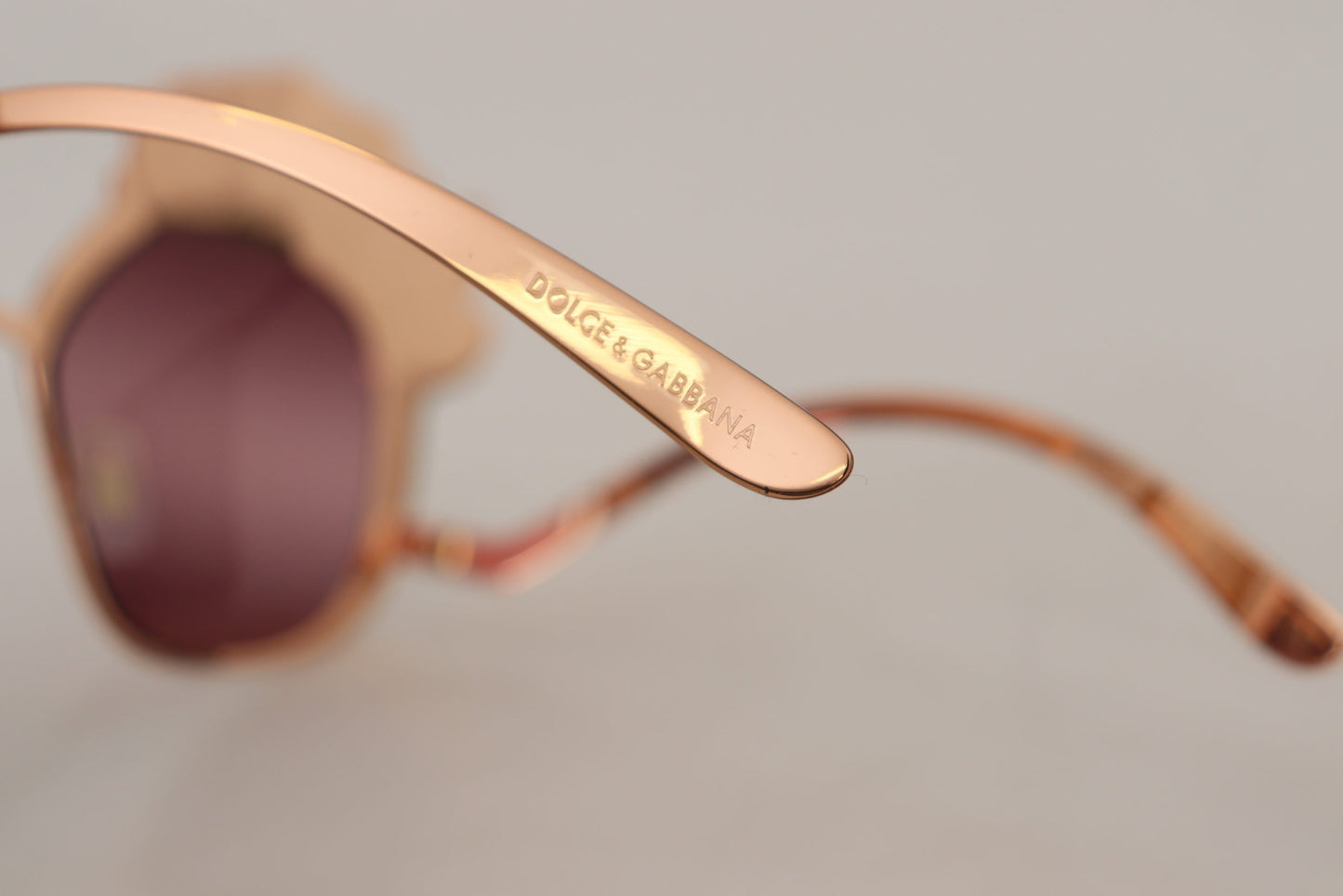 Dolce & Gabbana Rosa Gold Rose Paillettenstickerei DG2202 Sonnenbrille