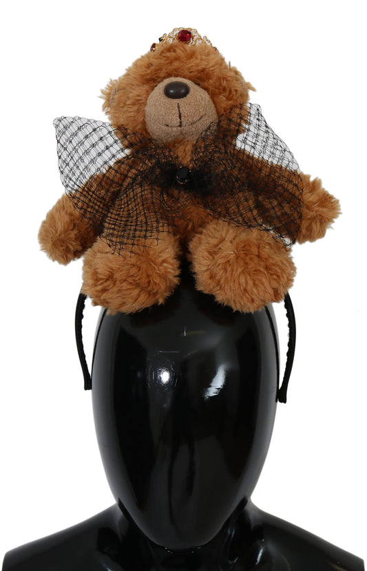 Dolce & Gabbana Teddybär Gold Kristallkrone Tiara Diadem Haarband