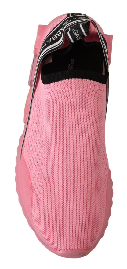 Dolce & Gabbana Rosa Low Top Slip On Casual Sorrento Turnschuhe