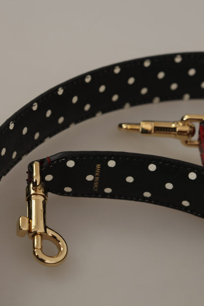 Dolce & Gabbana Rotes Pythonleder mit Kristallen Beidseitig tragbarer Schulterriemen