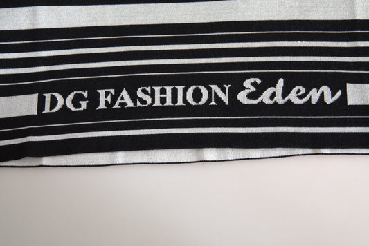 Dolce & Gabbana Weißes Baumwolle DG Mode Rundhals T-Shirt