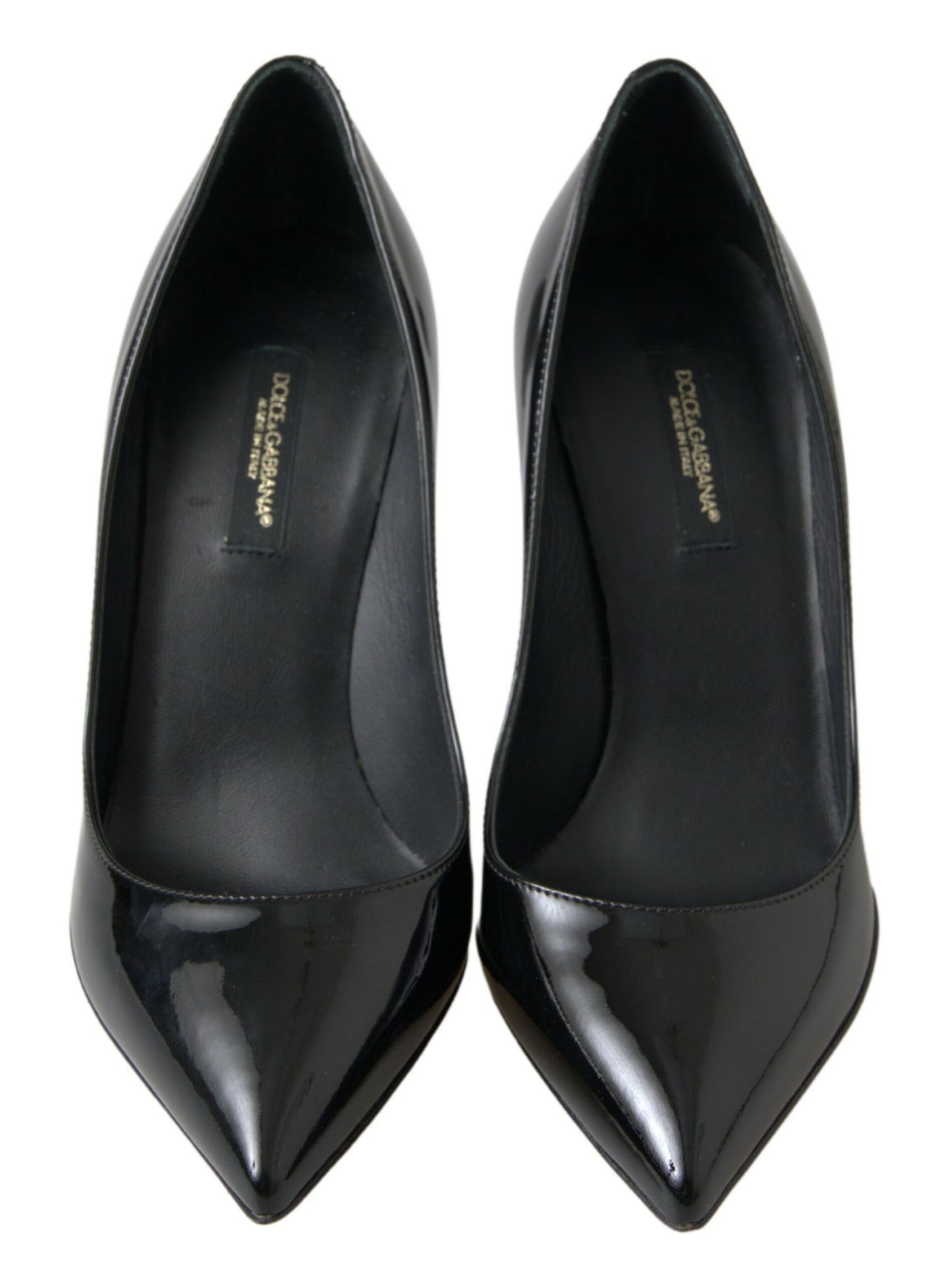 Dolce & Gabbana Schwarze Lackleder-Pumps mit hohem Absatz