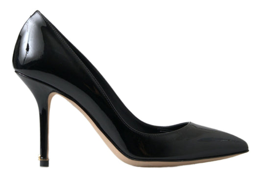 Dolce & Gabbana Schwarze Lackleder-Pumps mit hohem Absatz