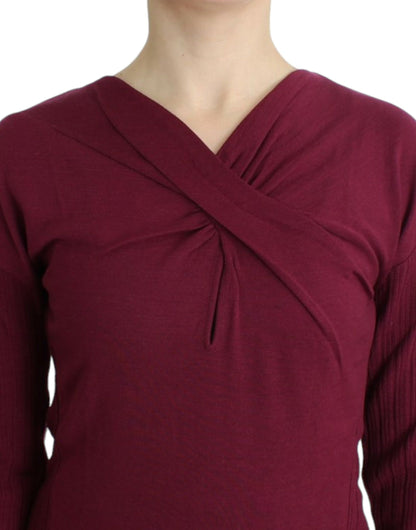 Cavalli Lila Wollstrickpullover