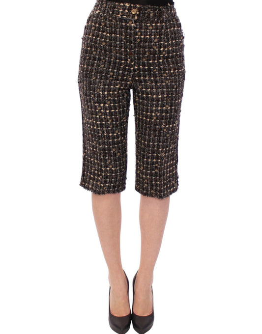 Dolce & Gabbana Multicolor Wolle Shorts Hose