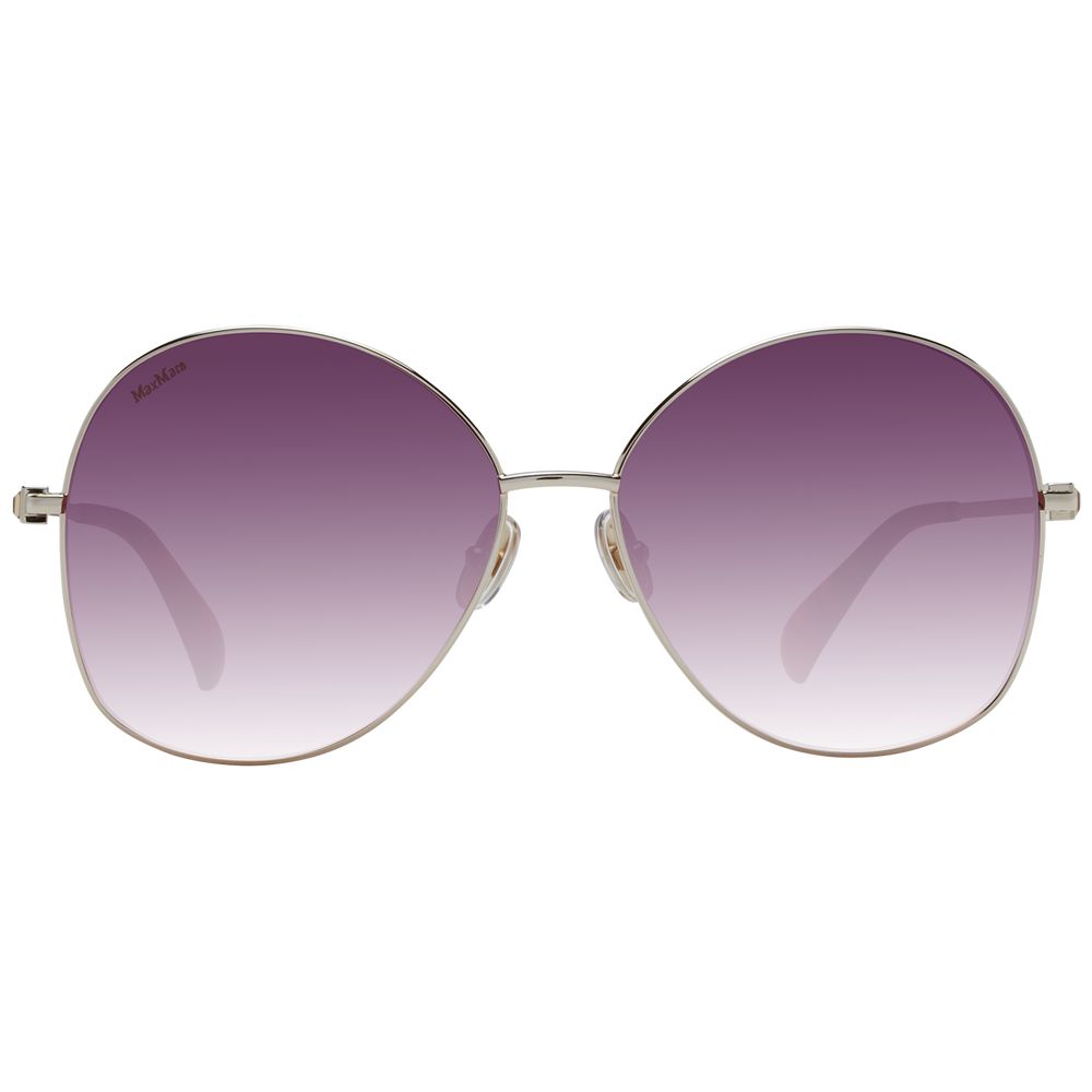 Max Mara Sonnenbrille aus Goldmetall