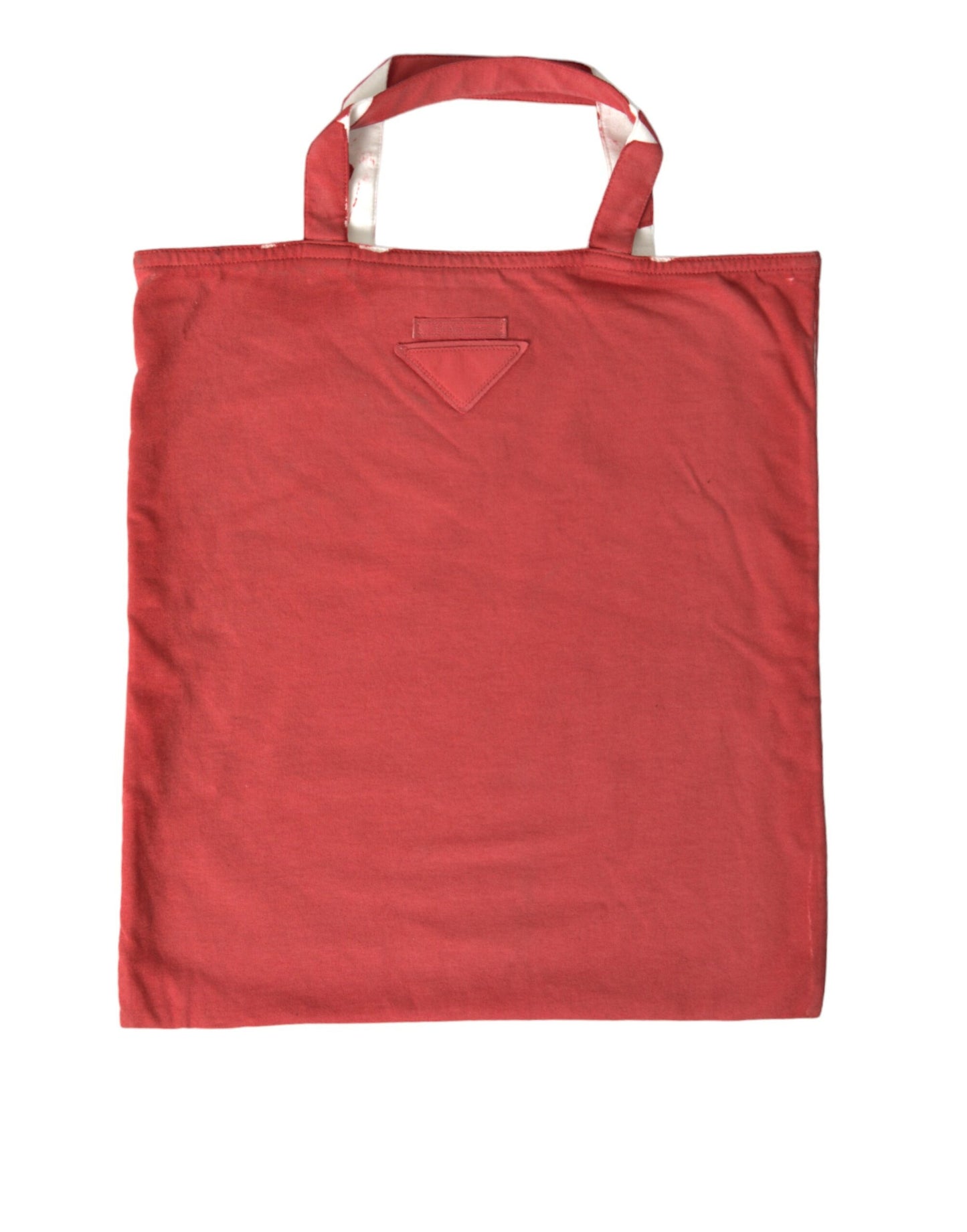 Prada Rote Jersey-Stofflogo-Schulter-Einkaufstasche