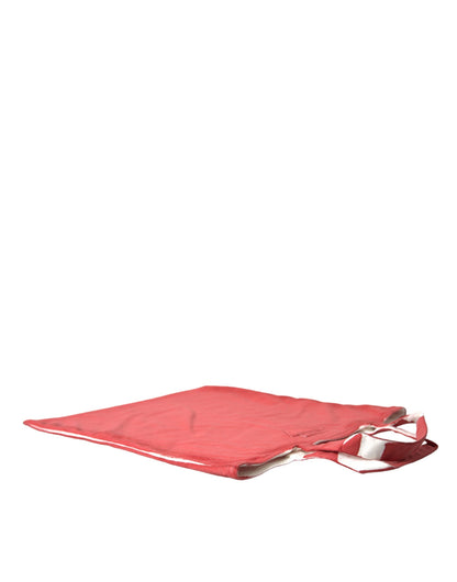 Prada Rote Jersey-Stofflogo-Schulter-Einkaufstasche