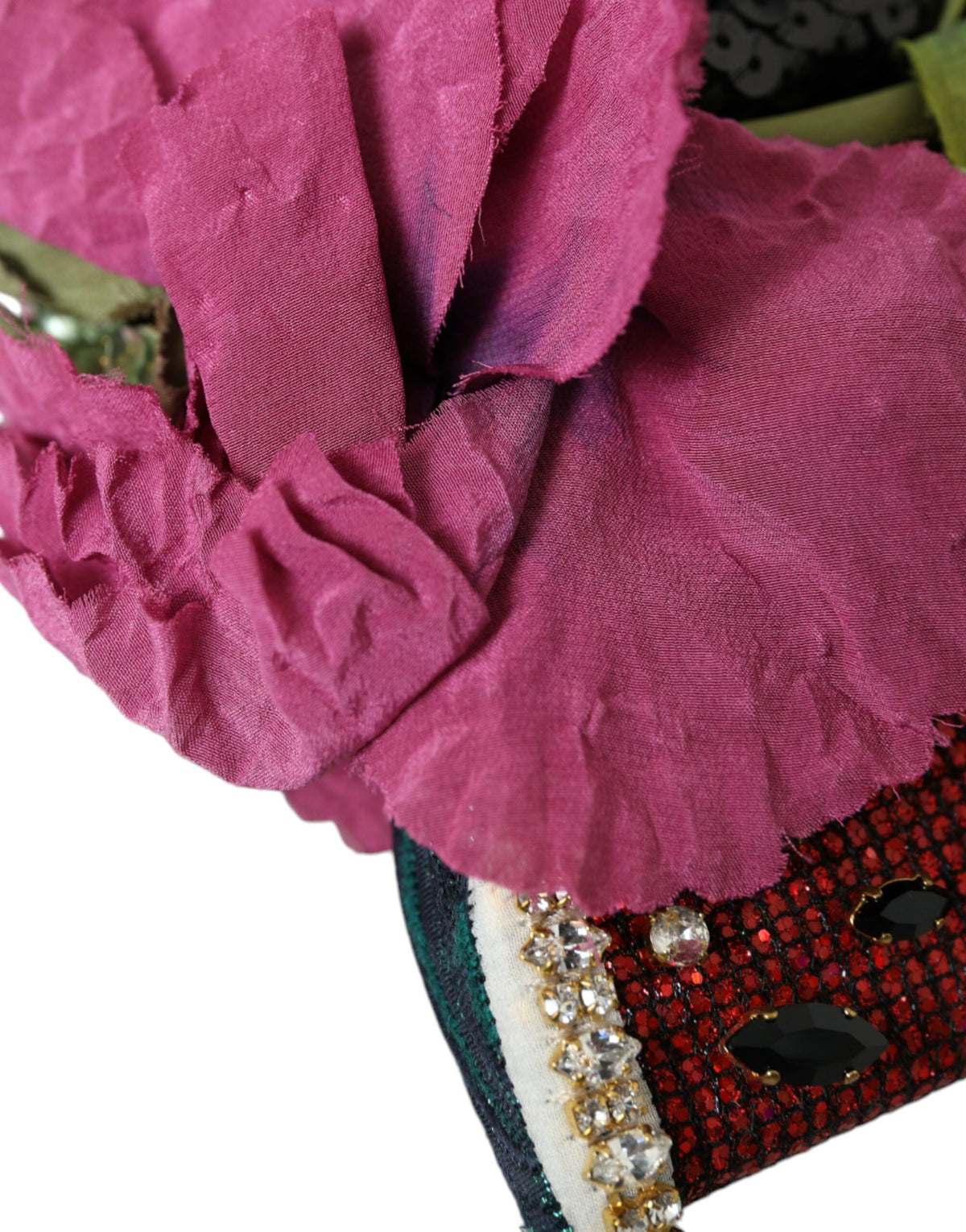 Dolce & Gabbana Mehrfarbiges Stirnband mit Frucht- und Kristalldetails