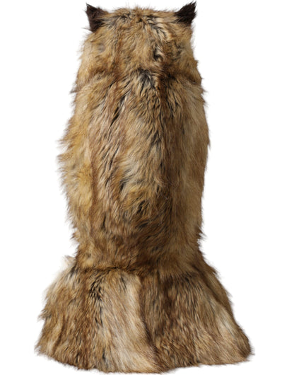 Dolce & Gabbana Braune Kunstfell-Kopfbedeckung