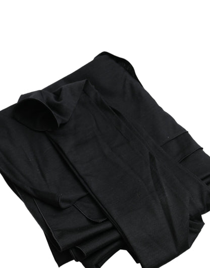 Dolce & Gabbana Schwarzes asymmetrisches Wolltop