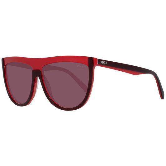 Emilio Pucci Sonnenbrille aus burgunderfarbenem Kunststoff