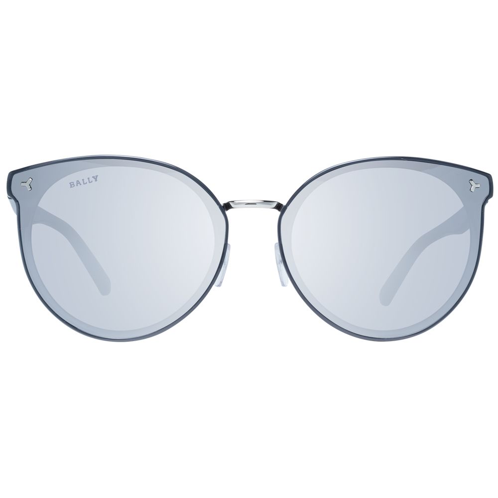 Bally Sonnenbrille aus grauem Metall & Kunststoff