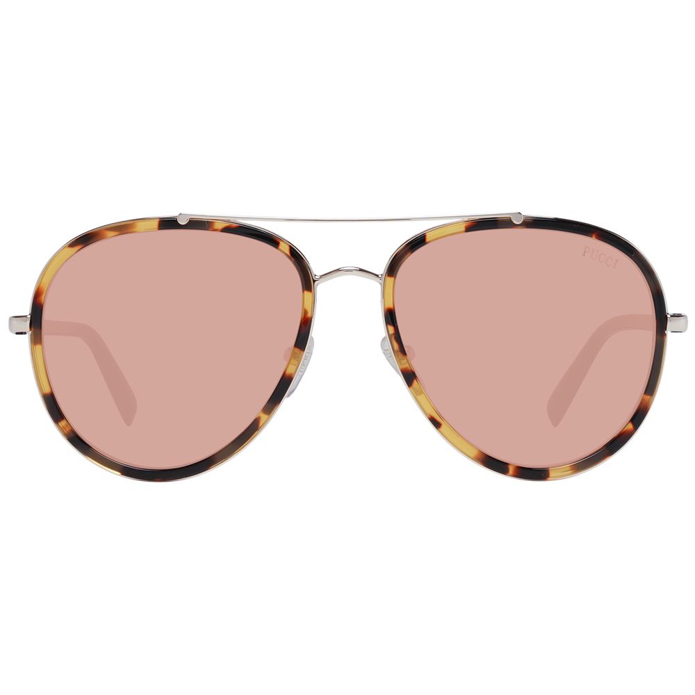 Emilio Pucci Braune Sonnenbrille aus Metall