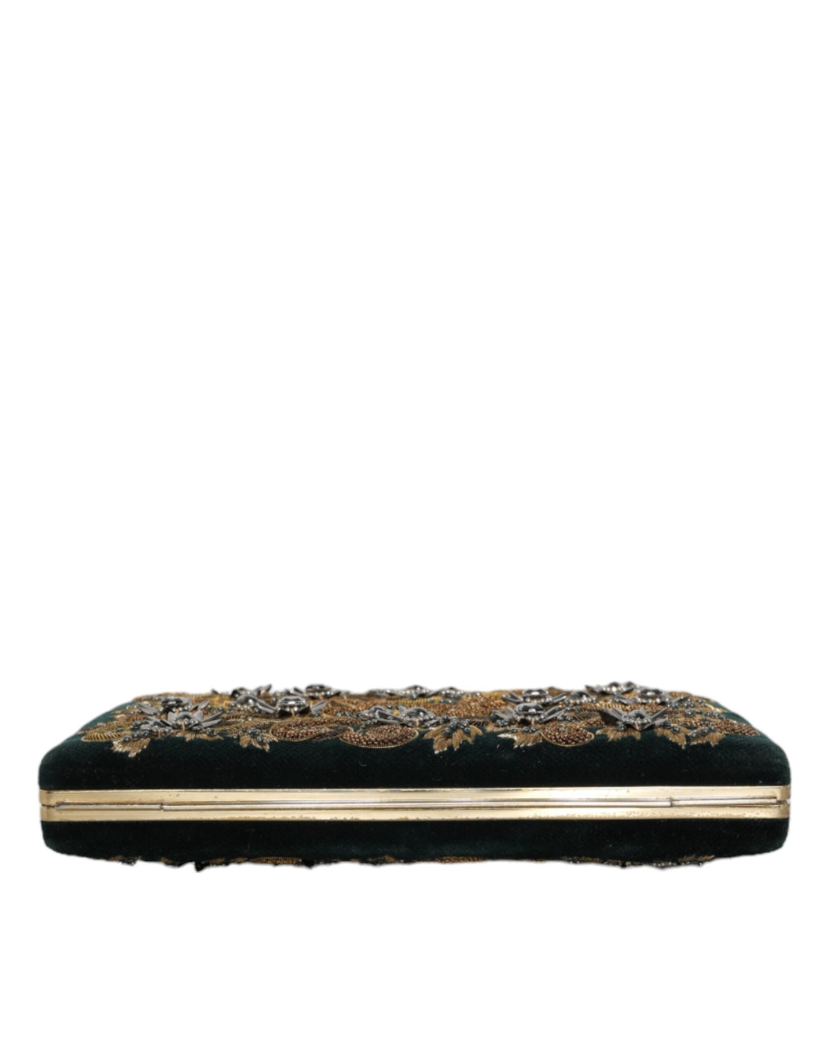 Dolce & Gabbana Portafoglio nero in velluto e cotone