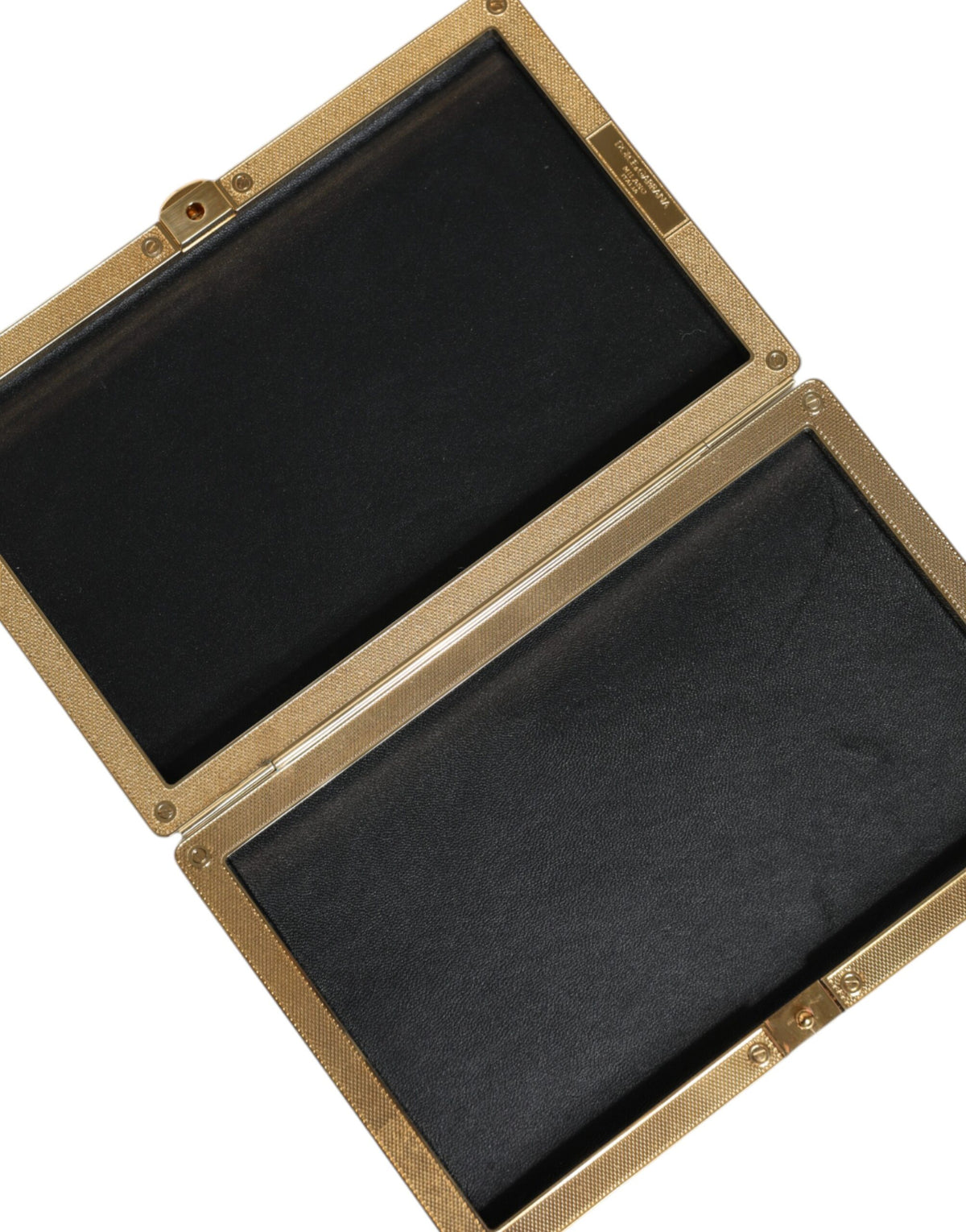 Dolce & Gabbana Gold Crystal Bifold Clutch Evening Party 's Purse Bag