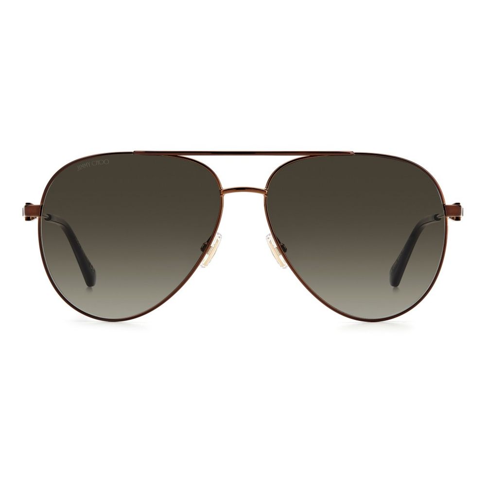 Jimmy Choo Braune Sonnenbrille aus Metall