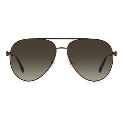 Jimmy Choo Braune Sonnenbrille aus Metall